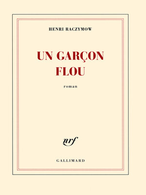 cover image of Un garçon flou
